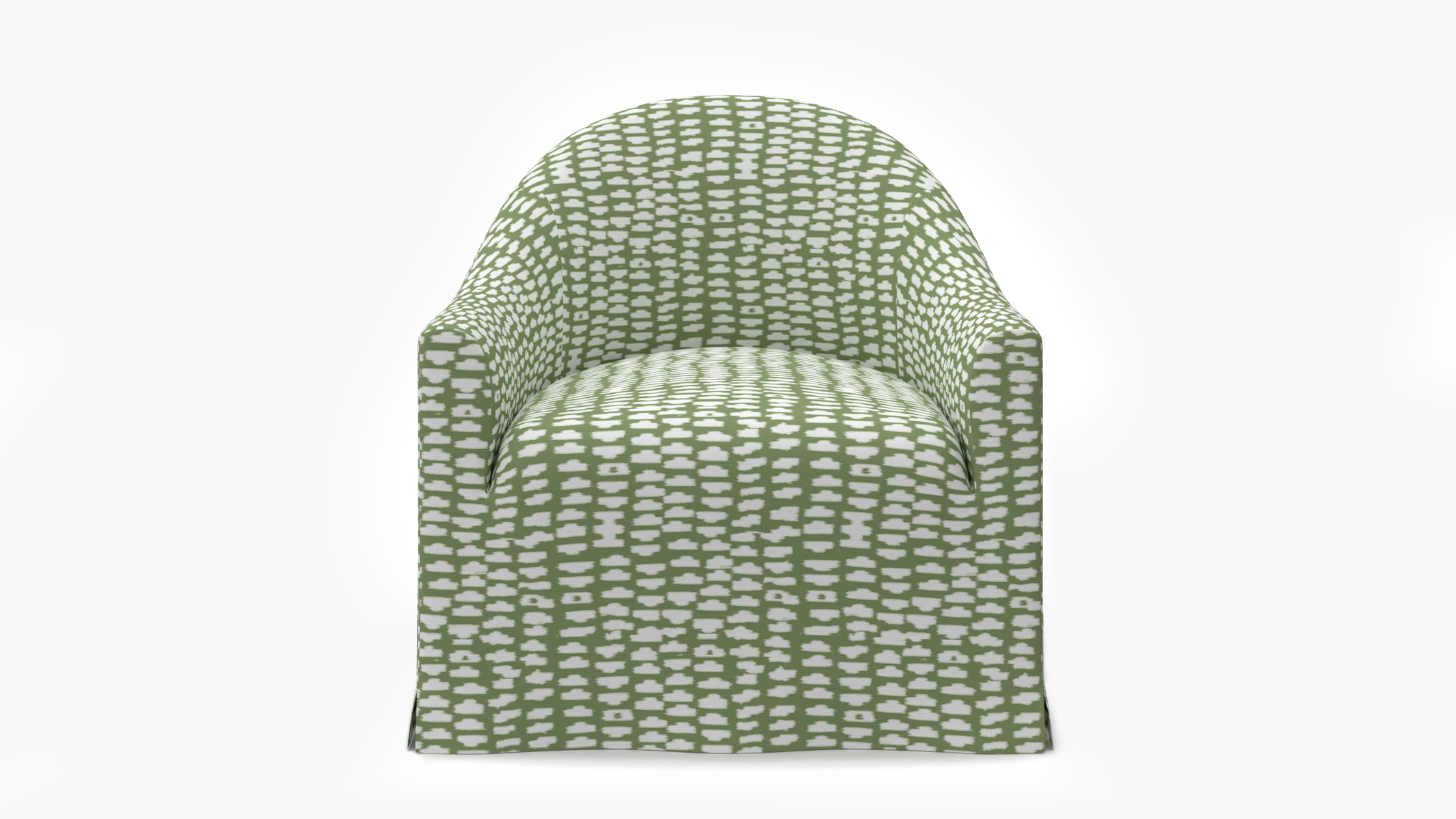 Slipcover Swivel Chair | Olive Odalisque