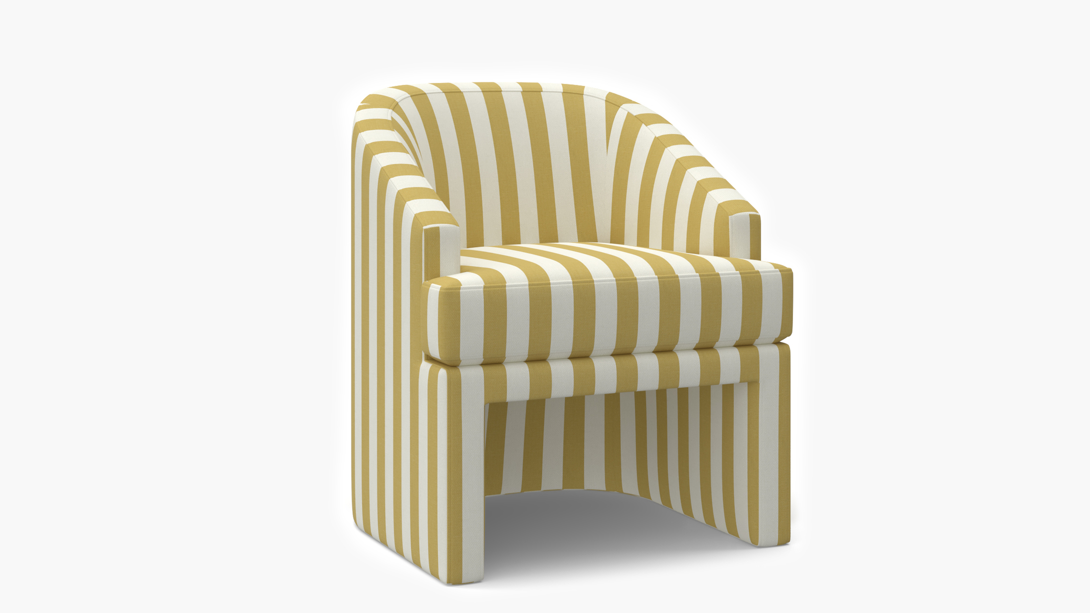 Arco Dining Chair | Citrine Cabana Stripe