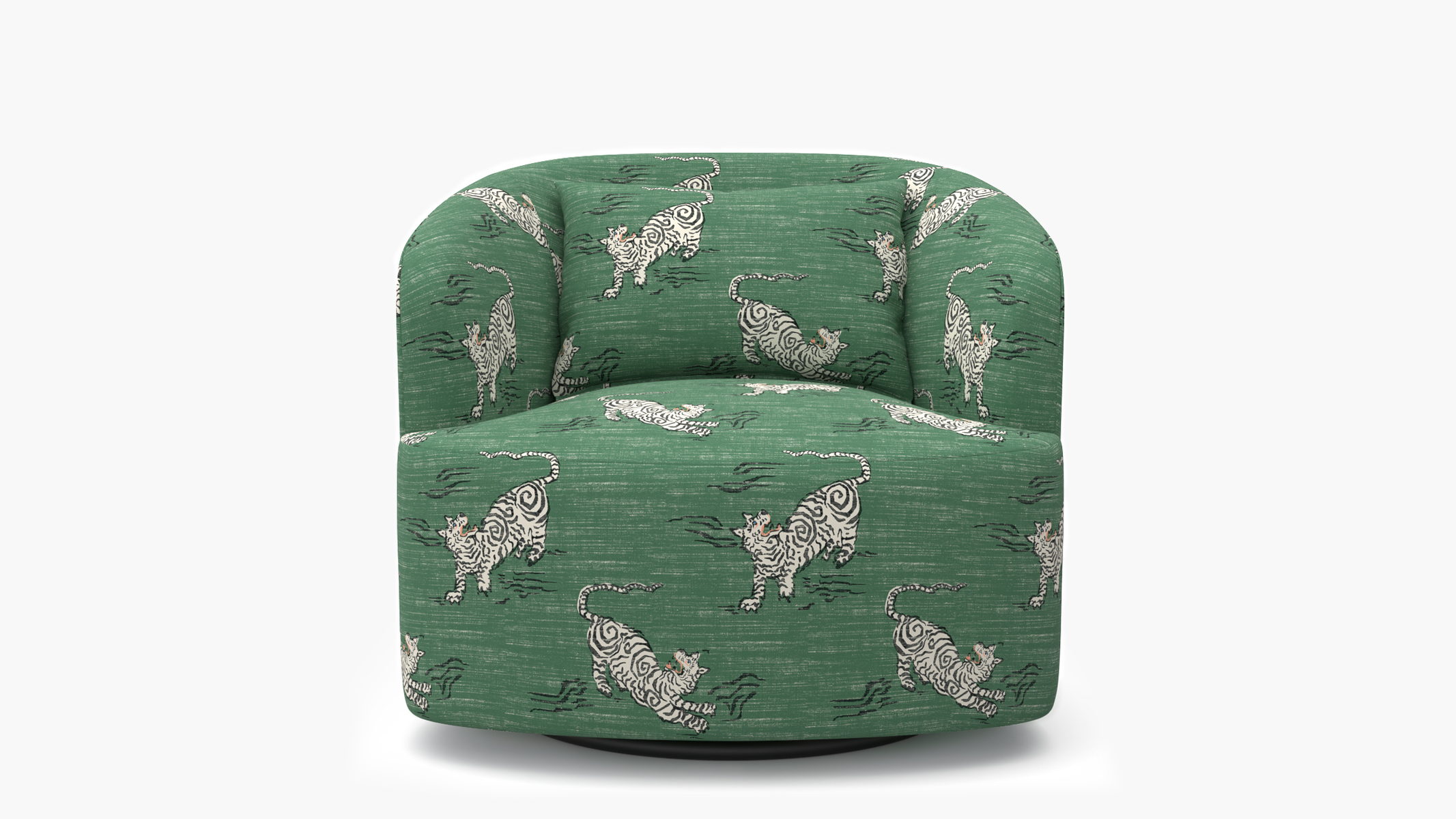 Deco Swivel Chair | Emerald Tigresse