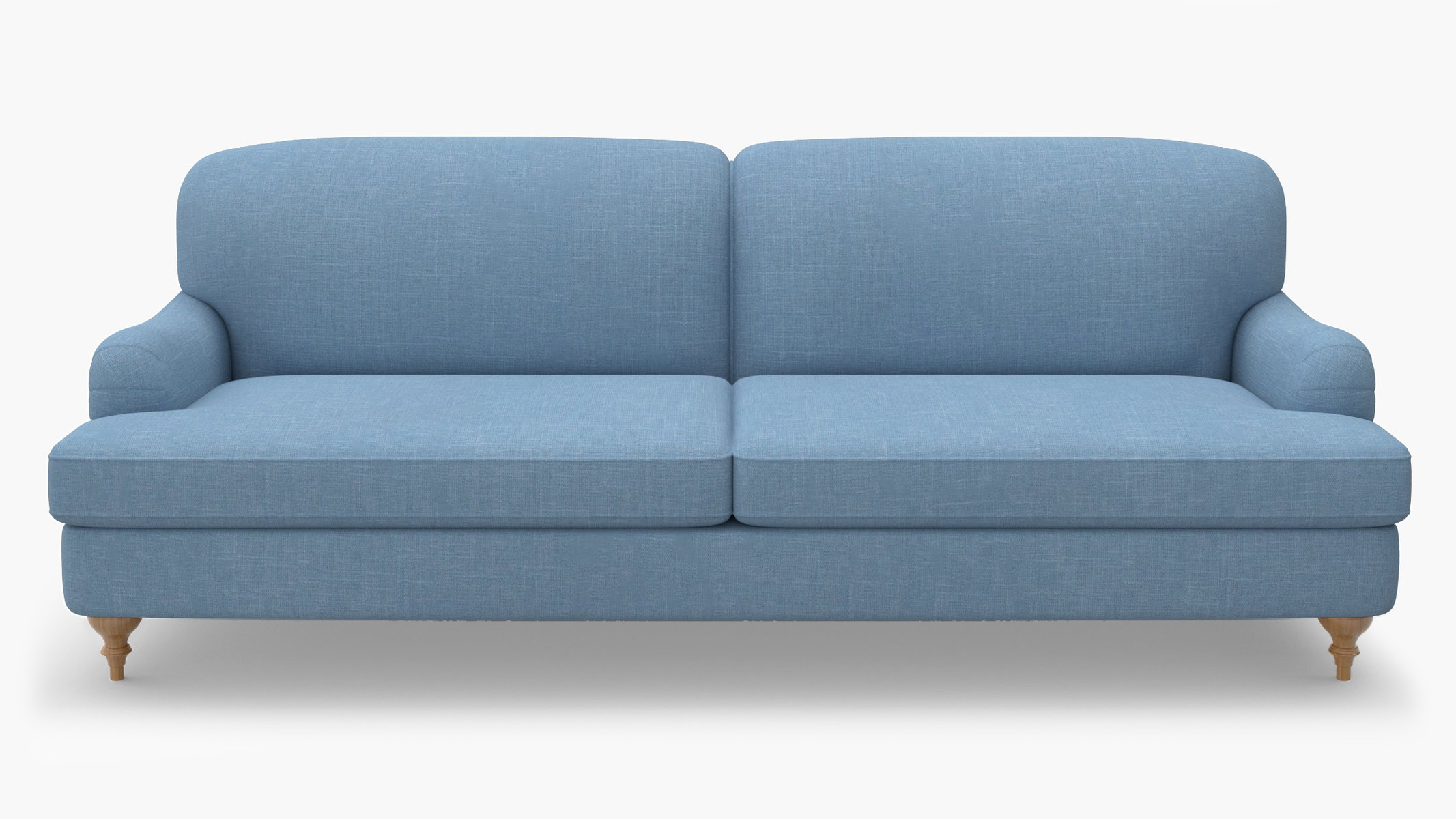 English Roll Arm Sofa, French Blue Ev...