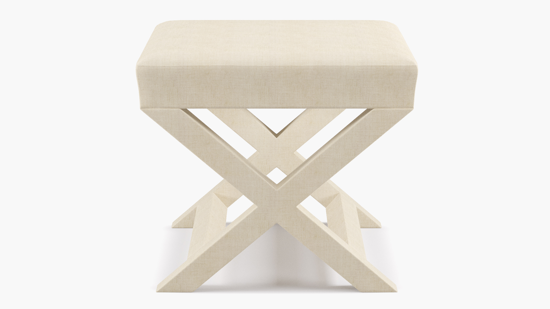X Bench | Talc Everyday Linen