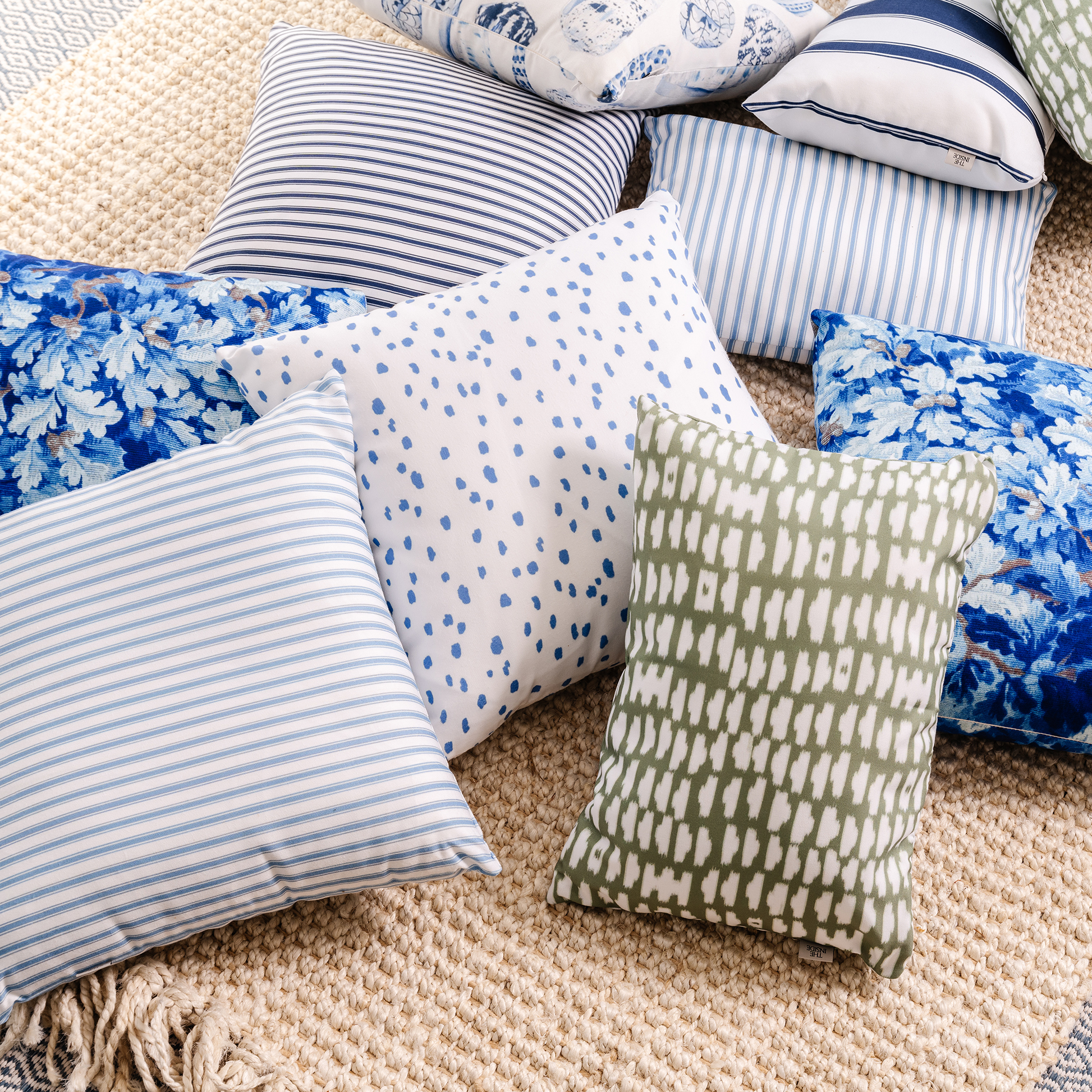 Turquoise Peacock Park Upholstered Custom Outdoor 14