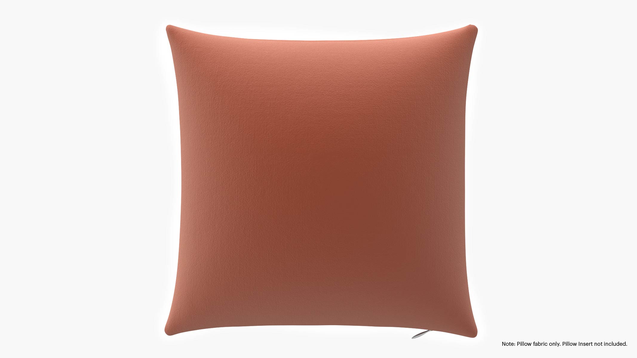 Coral Performance Velvet Upholstered Custom Throw Pillow Cover 18
