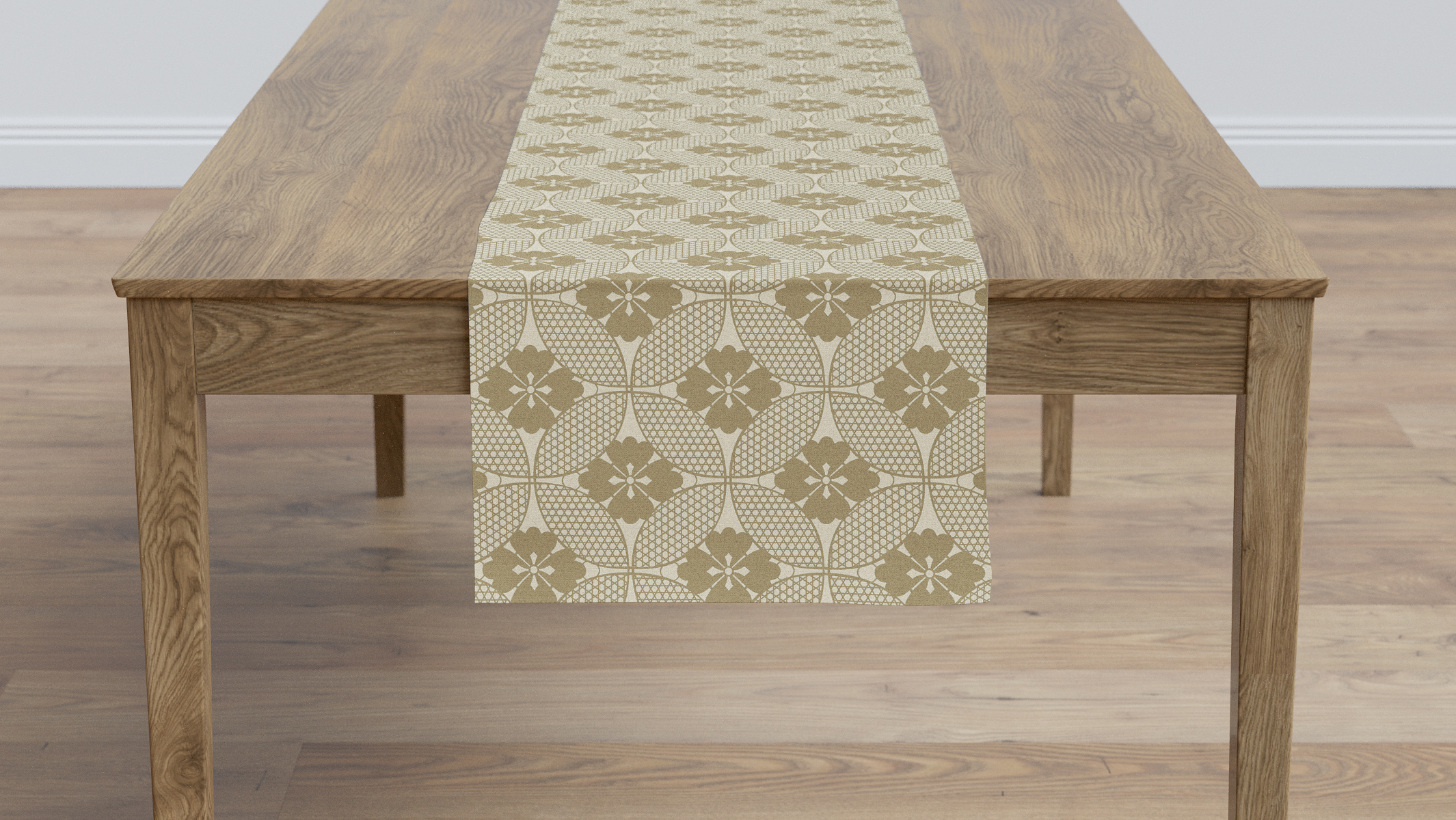 Rattan Solaire Upholstered Custom Table Runner 16