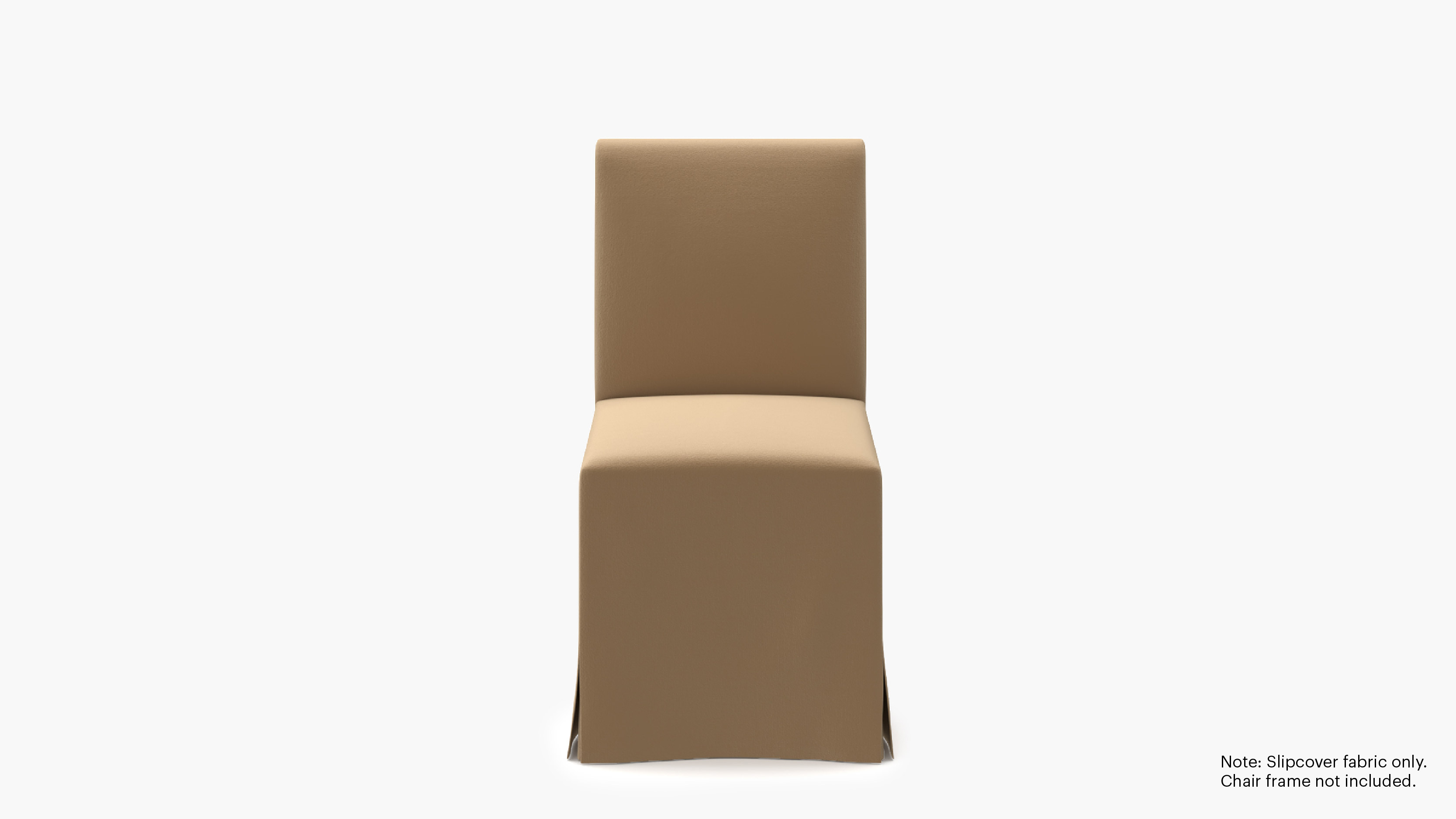 Camel Performance Plush Velvet Upholstered Custom Slipcovered