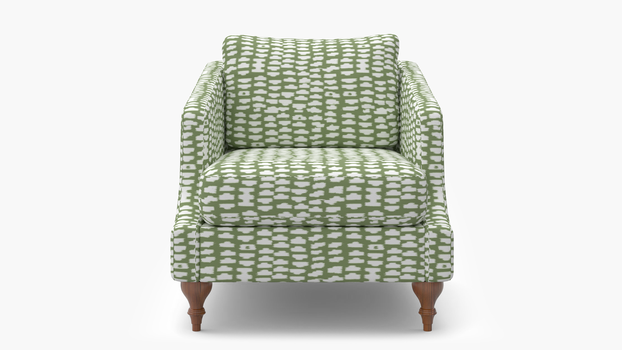 Slope Arm Chair | Walnut | Olive Odalisque