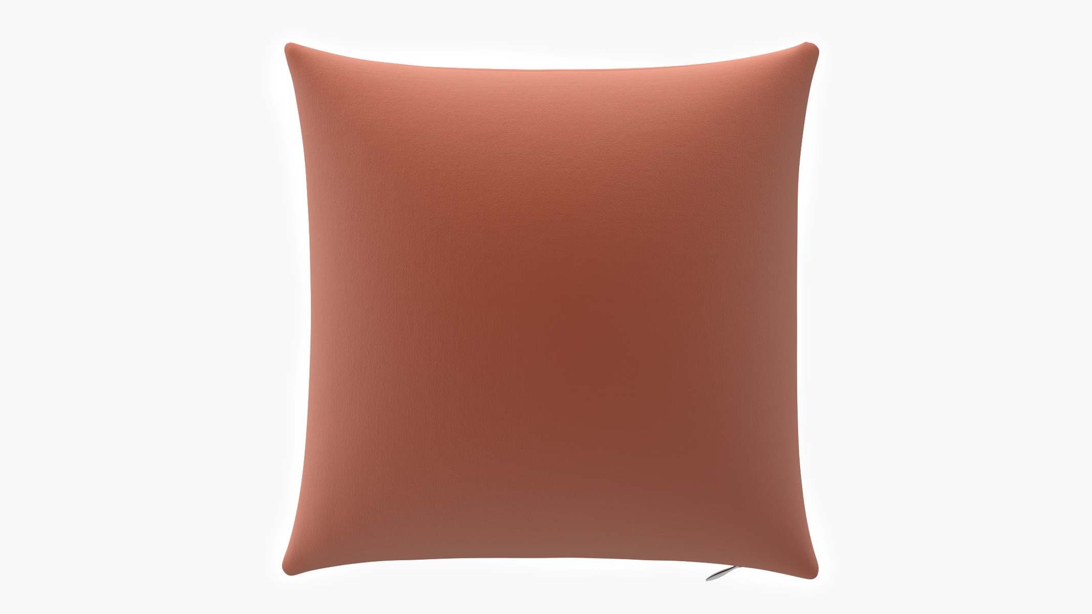 Coral Performance Velvet Upholstered Custom Throw Pillow Cover 26