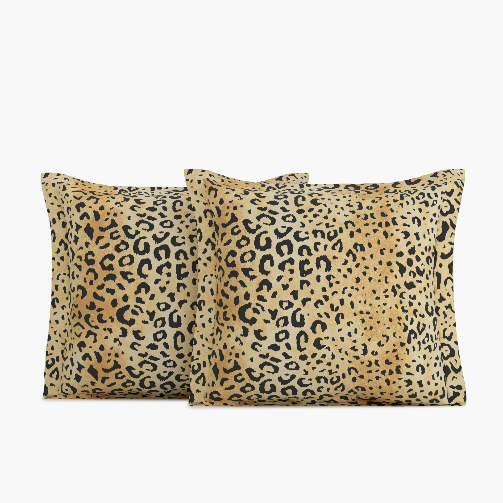 Leopard Upholstered Custom Organic Cotton Shams Euro The