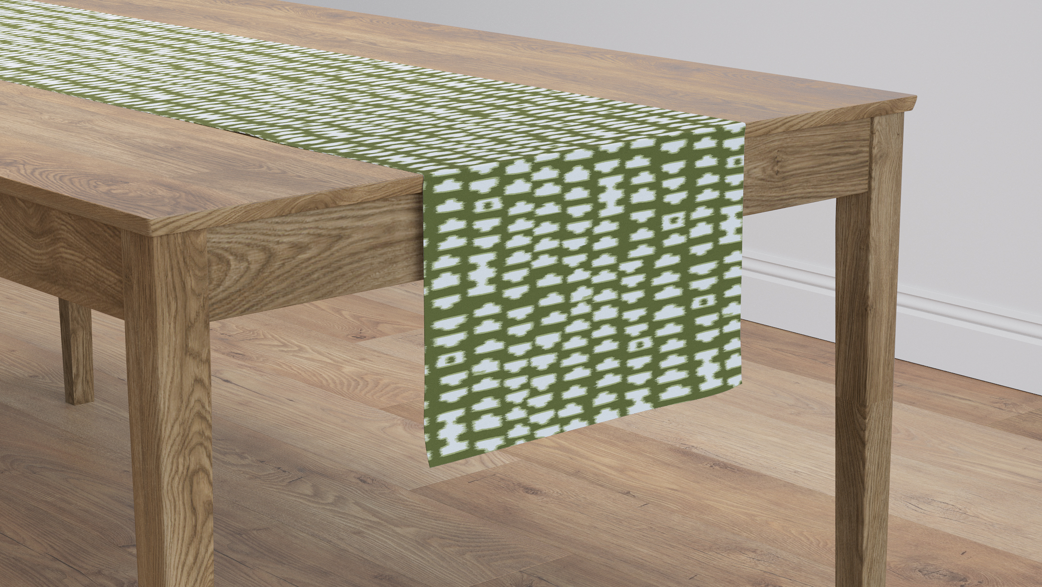 Olive Odalisque Upholstered Custom Table Runner 16 Olive Odalisque Upholstered Custom Table Runner 16