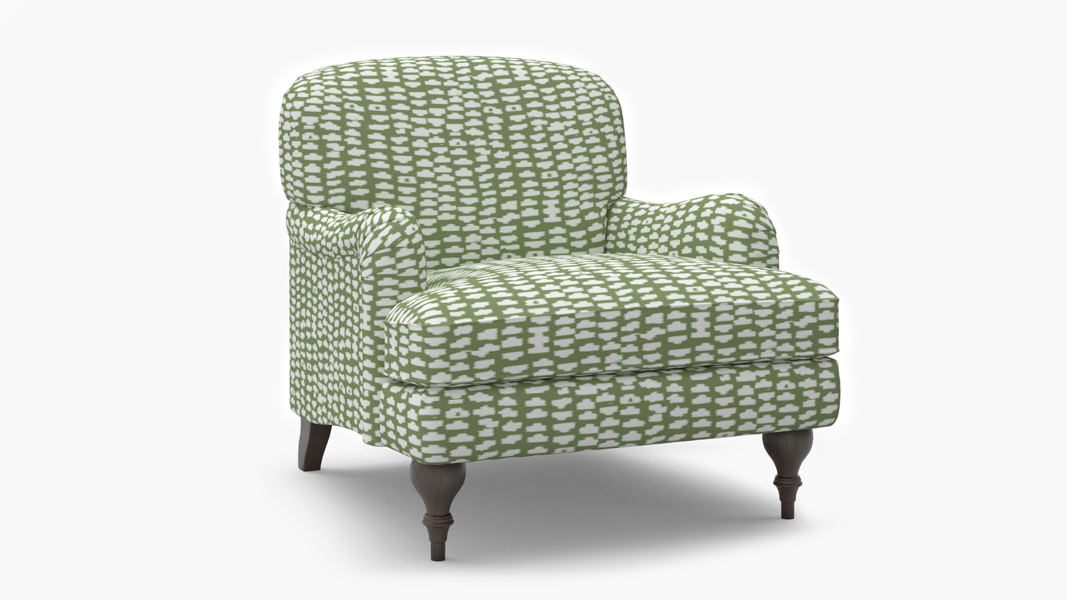 English Roll Arm Chair | Espresso | Olive Odalisque